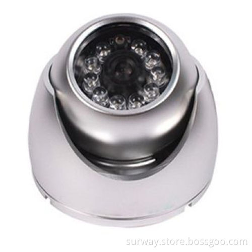 480TVL Mini Vandaproof IR Dome camera with 12 Infrared LEDs